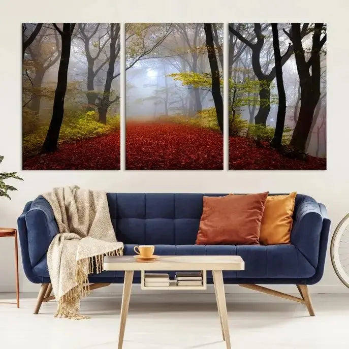 Edit-Images-Foggy Forest Wall Art Landscape Canvas Print