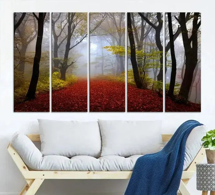 Edit-Images-Foggy Forest Wall Art Landscape Canvas Print