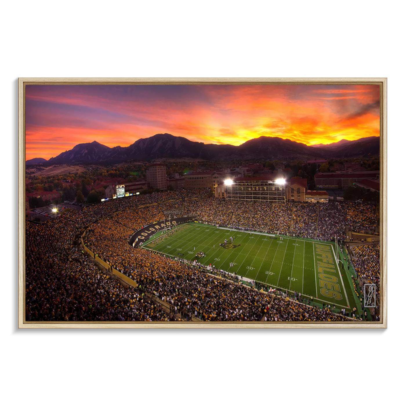 Folsom Field - University of Colorado Buffaloes Football Stadium, Colorado Buffaloes Wall Art Canvas Print