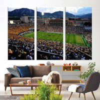 Folsom Field - University of Colorado Buffaloes Football Stadium Wall Art | Ready to Hang and Framed Canvas Print