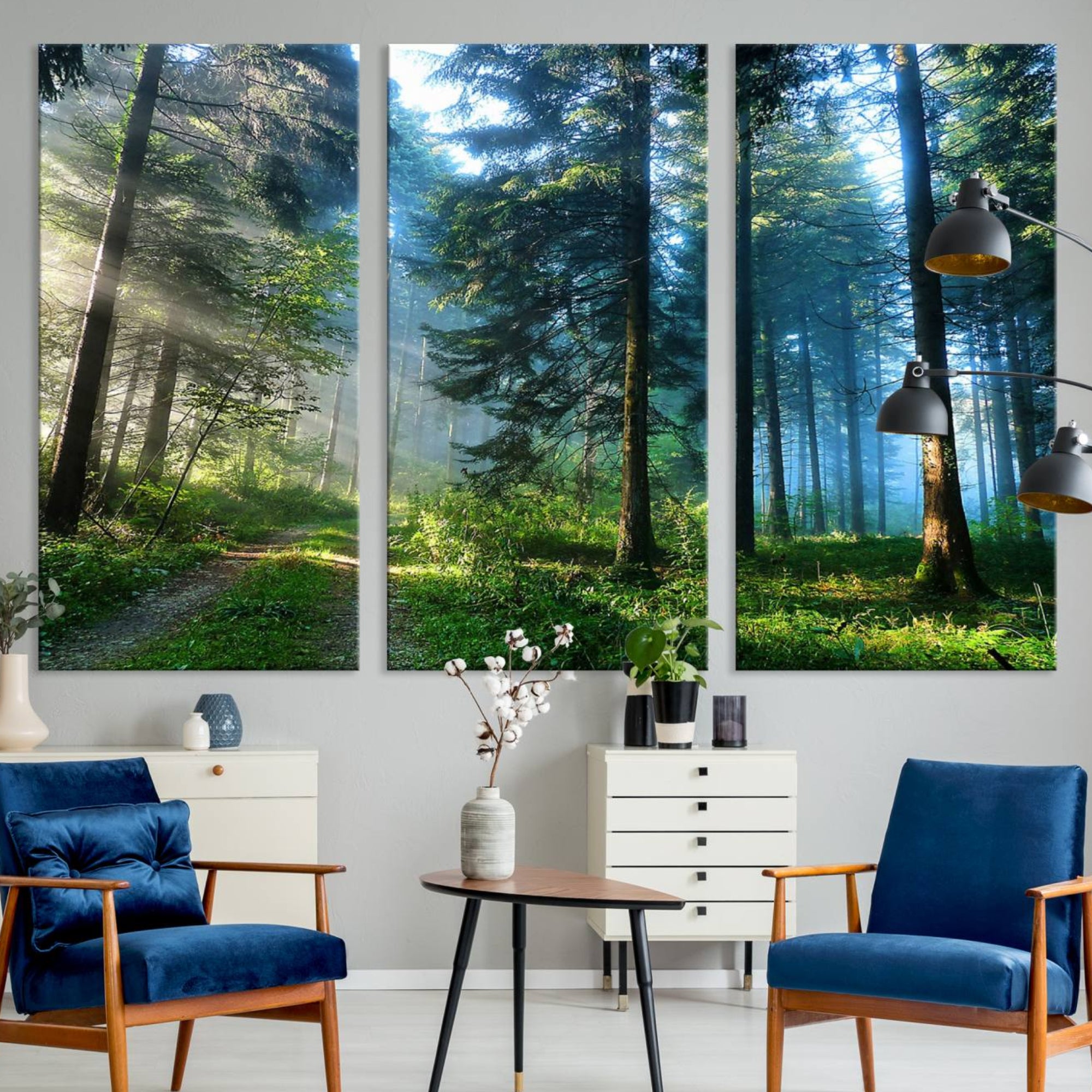 24634-MGV-CV-36X24-Forest Sun Shine Wall Art Canvas Print