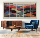 27188-MGV-CV-36X24-Framed Yayoi Kusama 1986 Wall Art Print – Japanese Wall Art Print, Wabi Sabi Yayoi Kusama Print - Vibrant Abstract Landscape Canvas Print