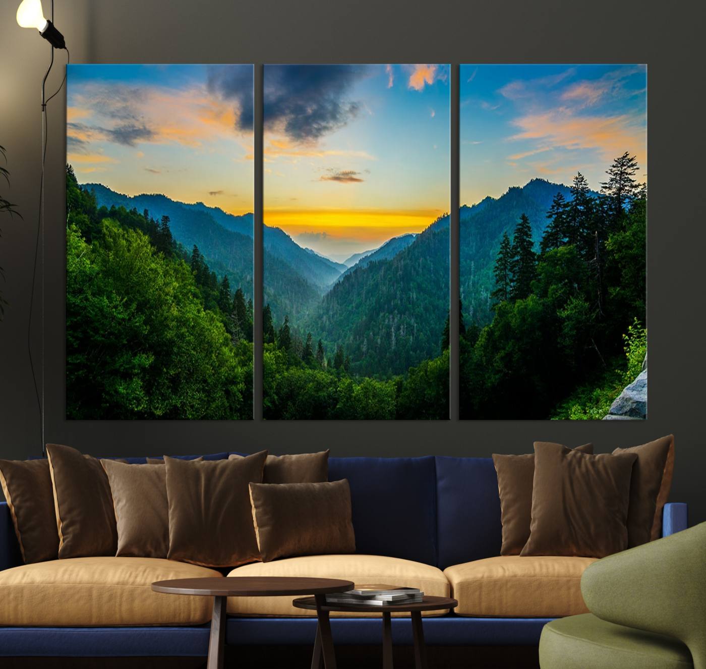 94536-MGV-CV-36X24-Glamorous Landscape Canvas Wall Art, Forest Canvas Print Home Decor