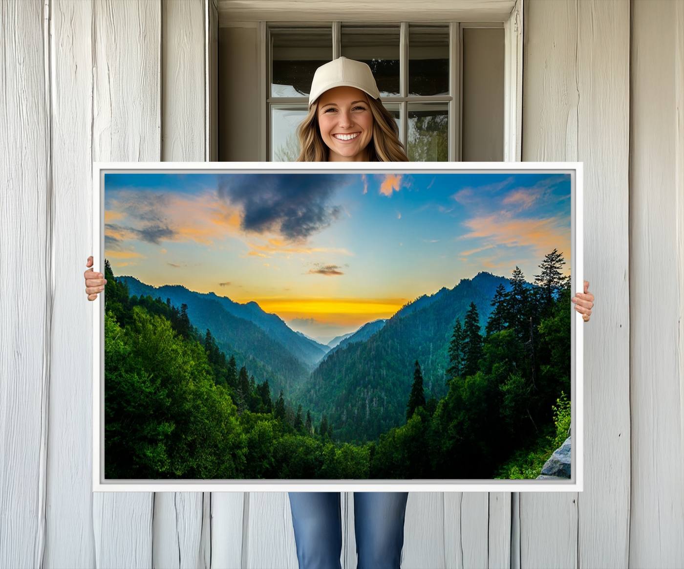 94536-MGV-CV-36X24-Glamorous Landscape Canvas Wall Art, Forest Canvas Print Home Decor