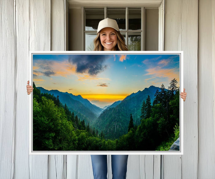 94536-MGV-CV-36X24-Glamorous Landscape Canvas Wall Art, Forest Canvas Print Home Decor