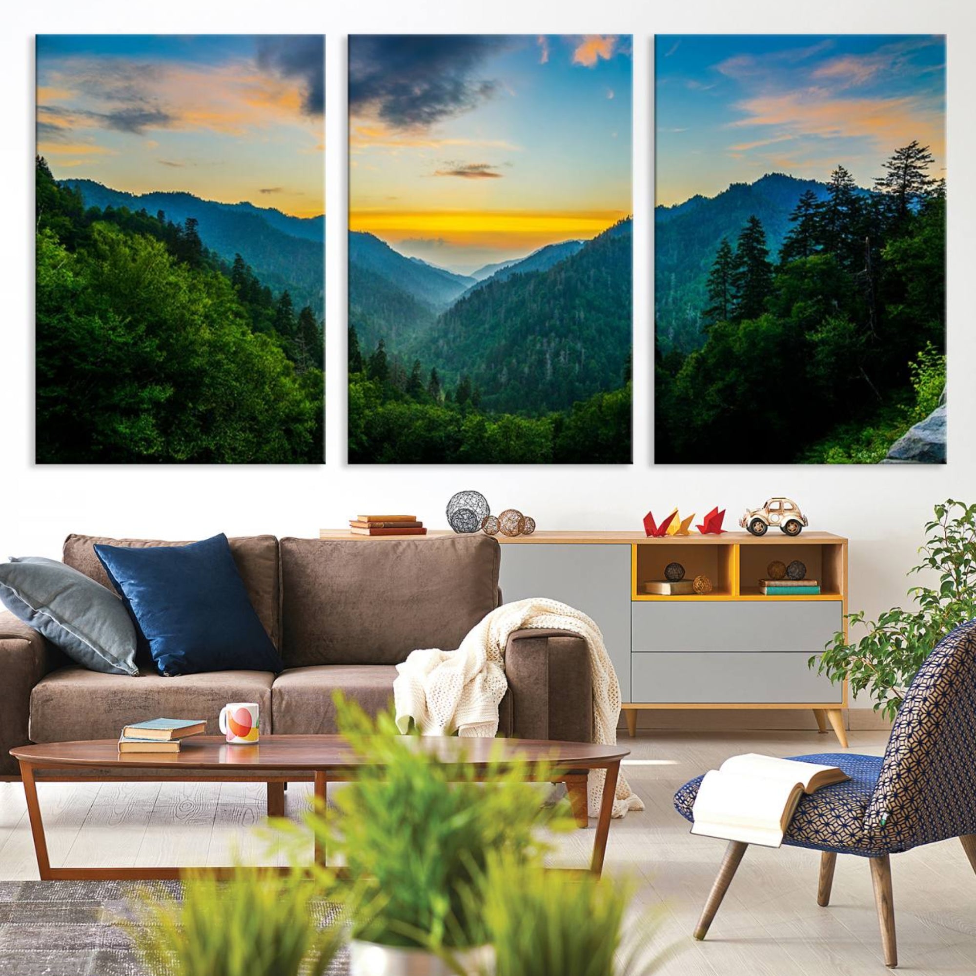 94536-MGV-CV-36X24-Glamorous Landscape Canvas Wall Art, Forest Canvas Print Home Decor