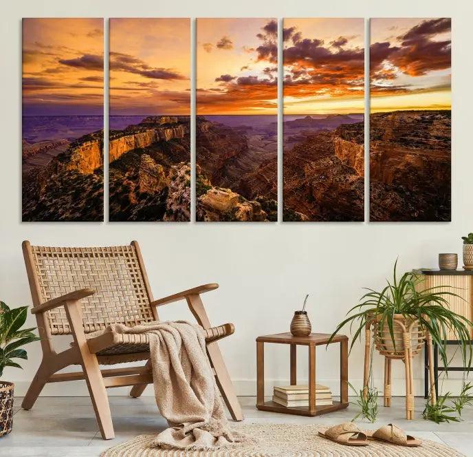 Grand Canyon Wall Art Canvas Print 