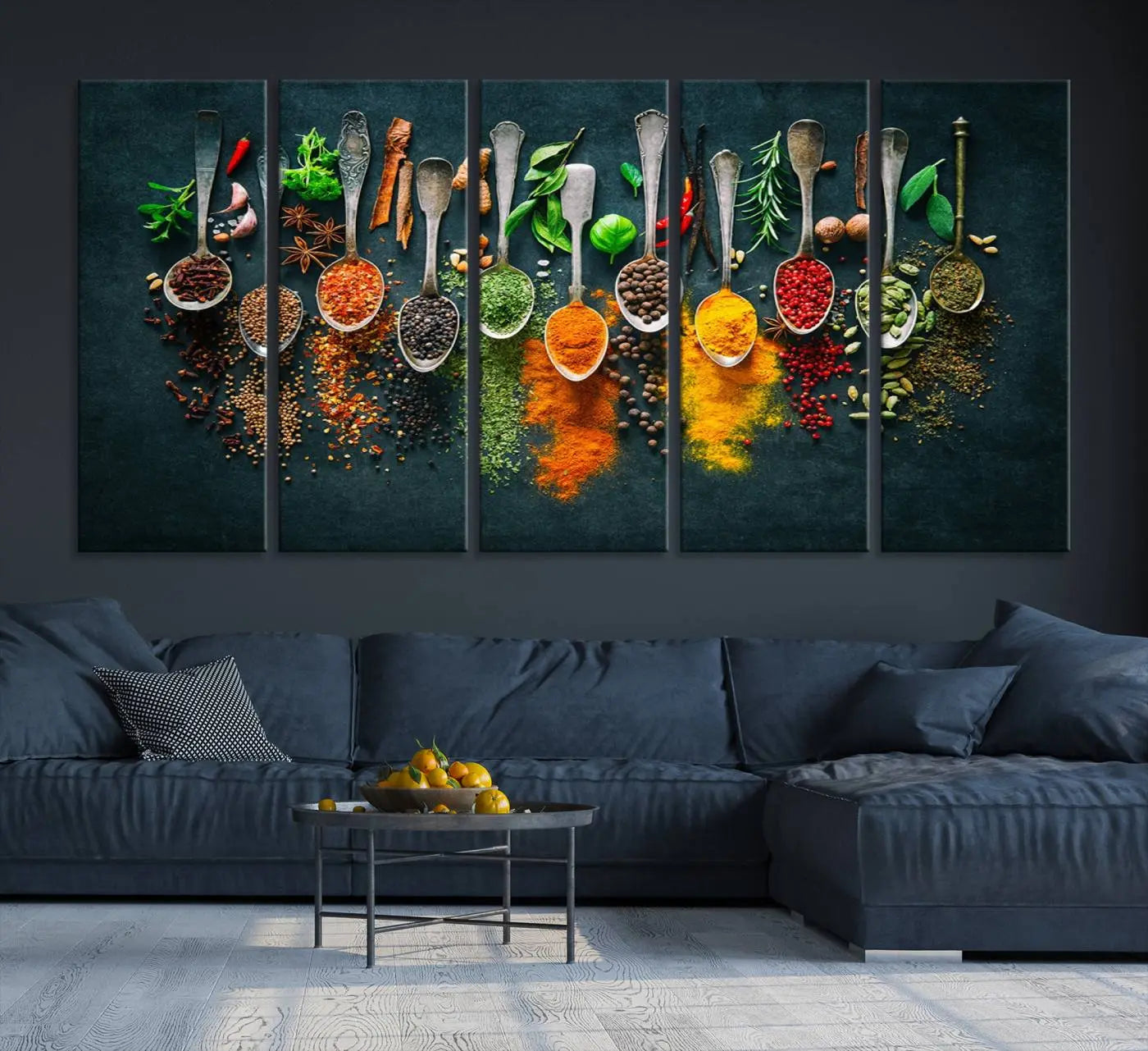 52202-MGV-CV-36X24-Herbs and Spices Kitchen Wall Art Canvas Print