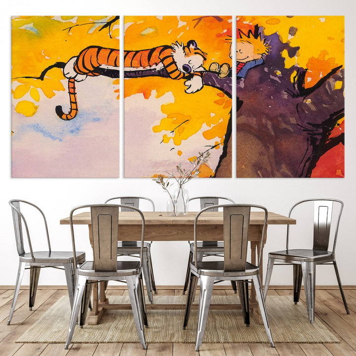 55145-MGV-CV-36X24-High-Quality Giclee Canvas Print for Stunning Home Decor, Framed Calvin Wall Art