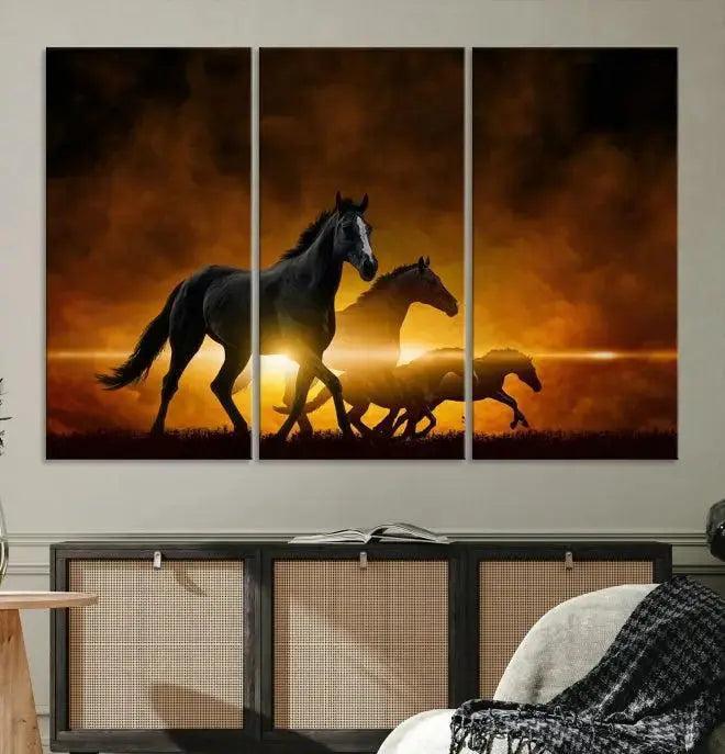 Horse Wall Art Canvas Print, Multi Panel Animal Canvas Print