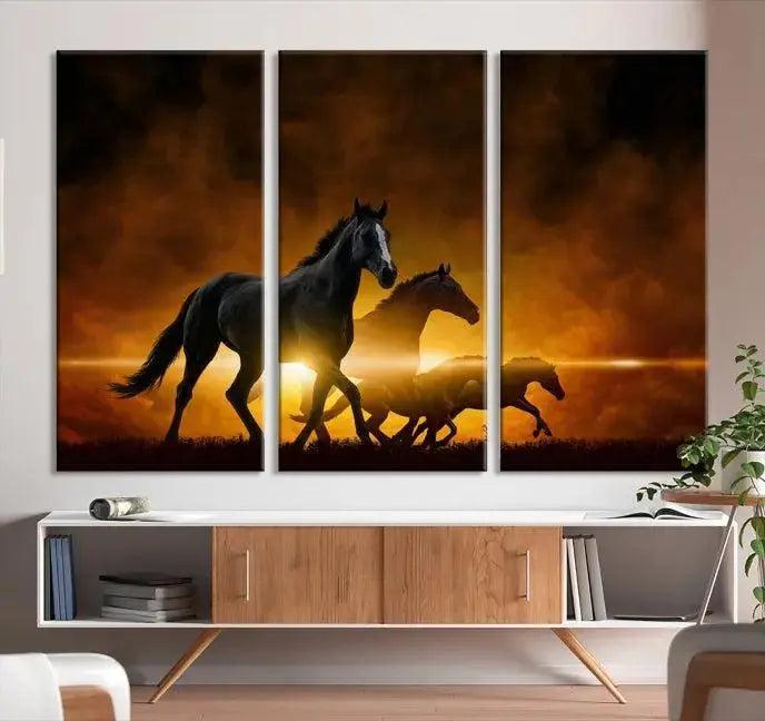Horse Wall Art Canvas Print, Multi Panel Animal Canvas Print
