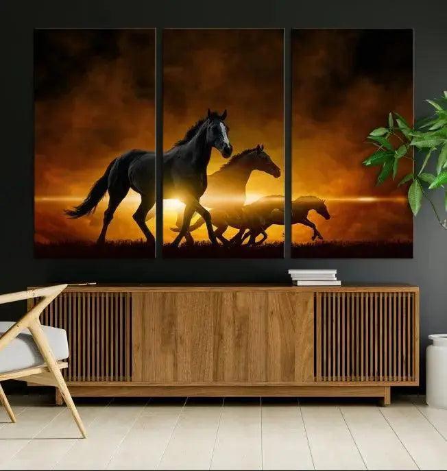 Horse Wall Art Canvas Print, Multi Panel Animal Canvas Print