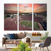 Indiana Memorial Stadium Wall Art Canvas Print, Framed Studium Canvas Art, Indiana Memorial Stadium Canvas Print