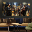 Jazz Canvas Wall Art Print - Abstract African American Music Art - Framed Posters for Living Room or Bedroom