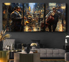 Jazz Canvas Wall Art Print - Abstract African American Music Art - Framed Posters for Living Room or Bedroom
