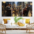 Jazz Canvas Wall Art Print - Abstract African American Music Art - Framed Posters for Living Room or Bedroom