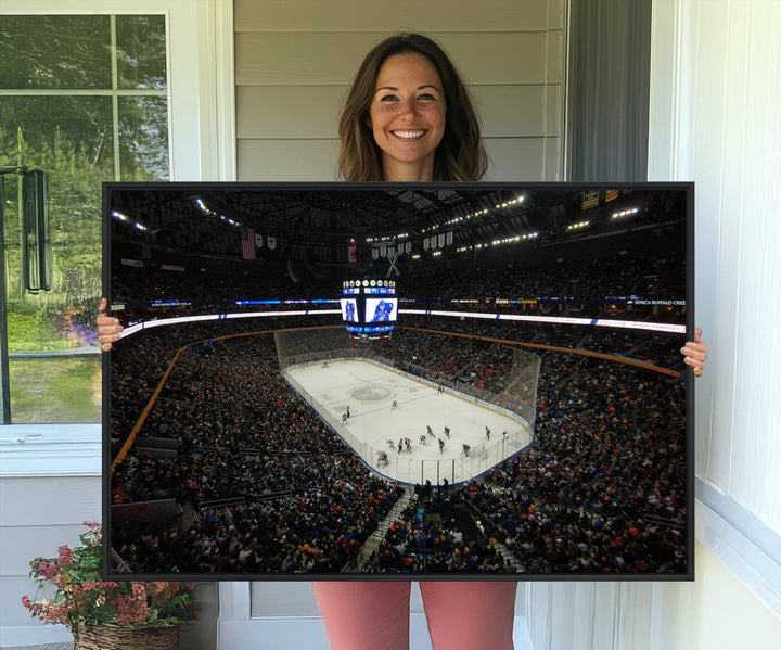 KeyBank Center New York Buffalo Sabres Hockey Stadium Canvas Print Wall Art