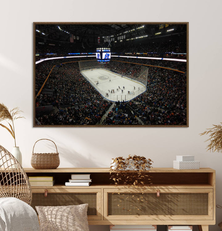 KeyBank Center New York Buffalo Sabres Hockey Stadium Canvas Print Wall Art