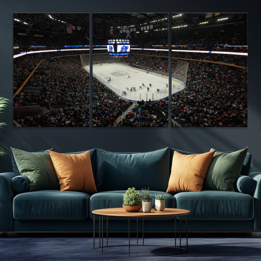 15132-MGV-CV-36X24-KeyBank Center New York Buffalo Sabres Hockey Stadium Canvas Print Wall Art