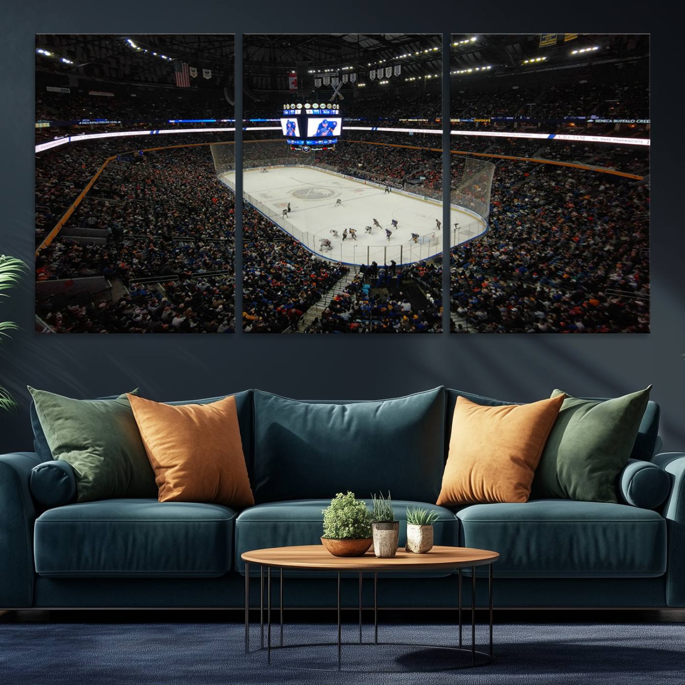 15132-MGV-CV-36X24-KeyBank Center New York Buffalo Sabres Hockey Stadium Canvas Print Wall Art