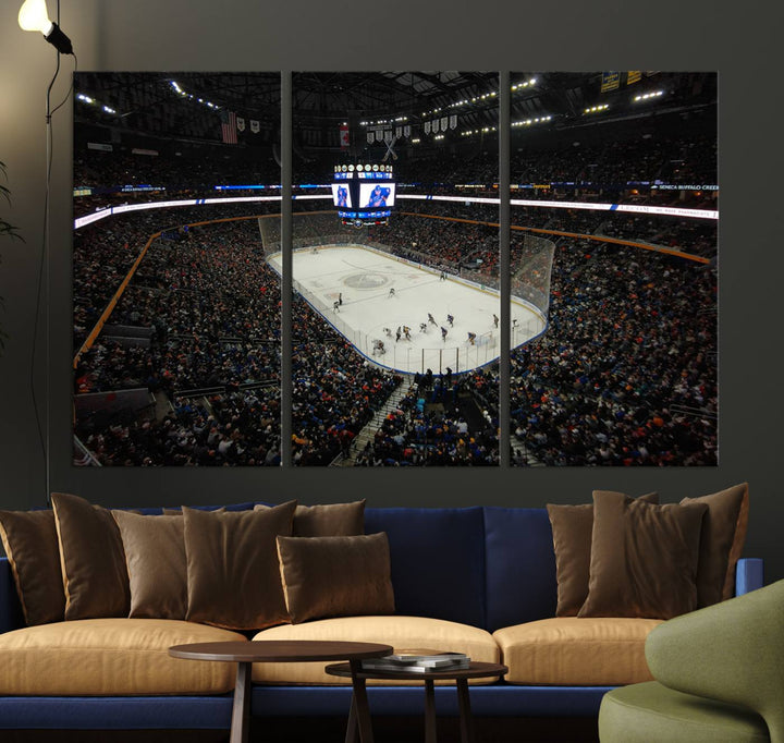 15132-MGV-CV-36X24-KeyBank Center New York Buffalo Sabres Hockey Stadium Canvas Print Wall Art