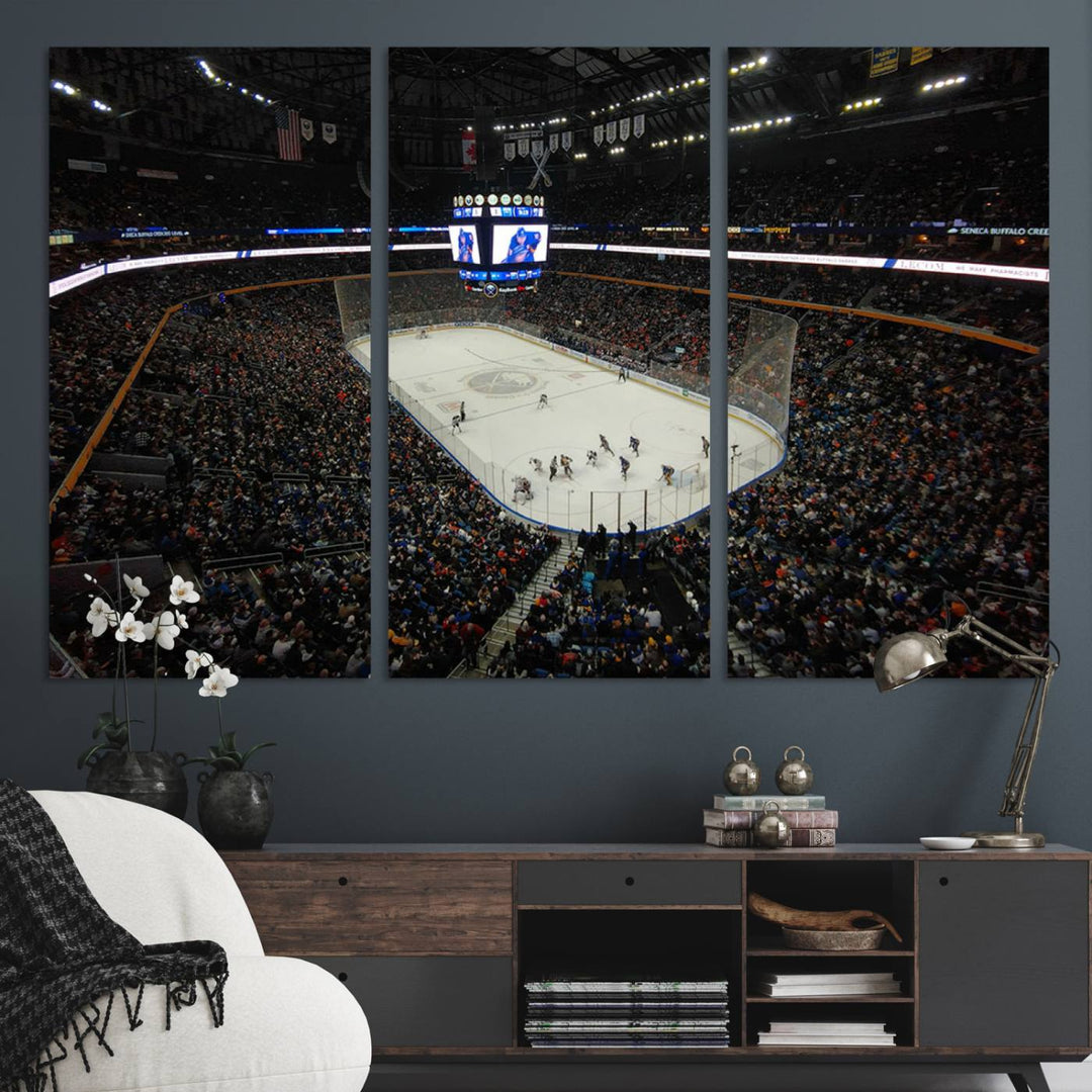 15132-MGV-CV-36X24-KeyBank Center New York Buffalo Sabres Hockey Stadium Canvas Print Wall Art