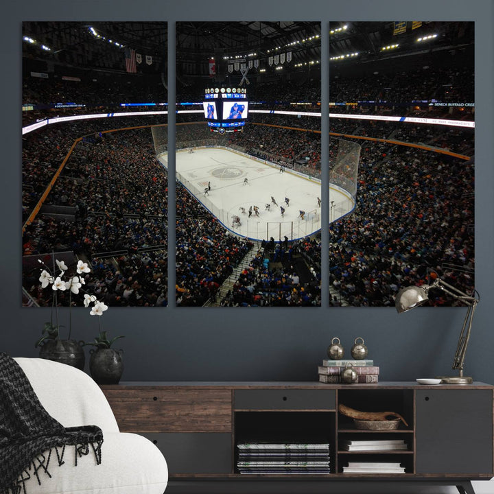 15132-MGV-CV-36X24-KeyBank Center New York Buffalo Sabres Hockey Stadium Canvas Print Wall Art
