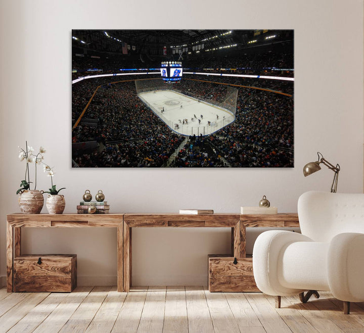 KeyBank Center New York Buffalo Sabres Hockey Stadium Canvas Print Wall Art