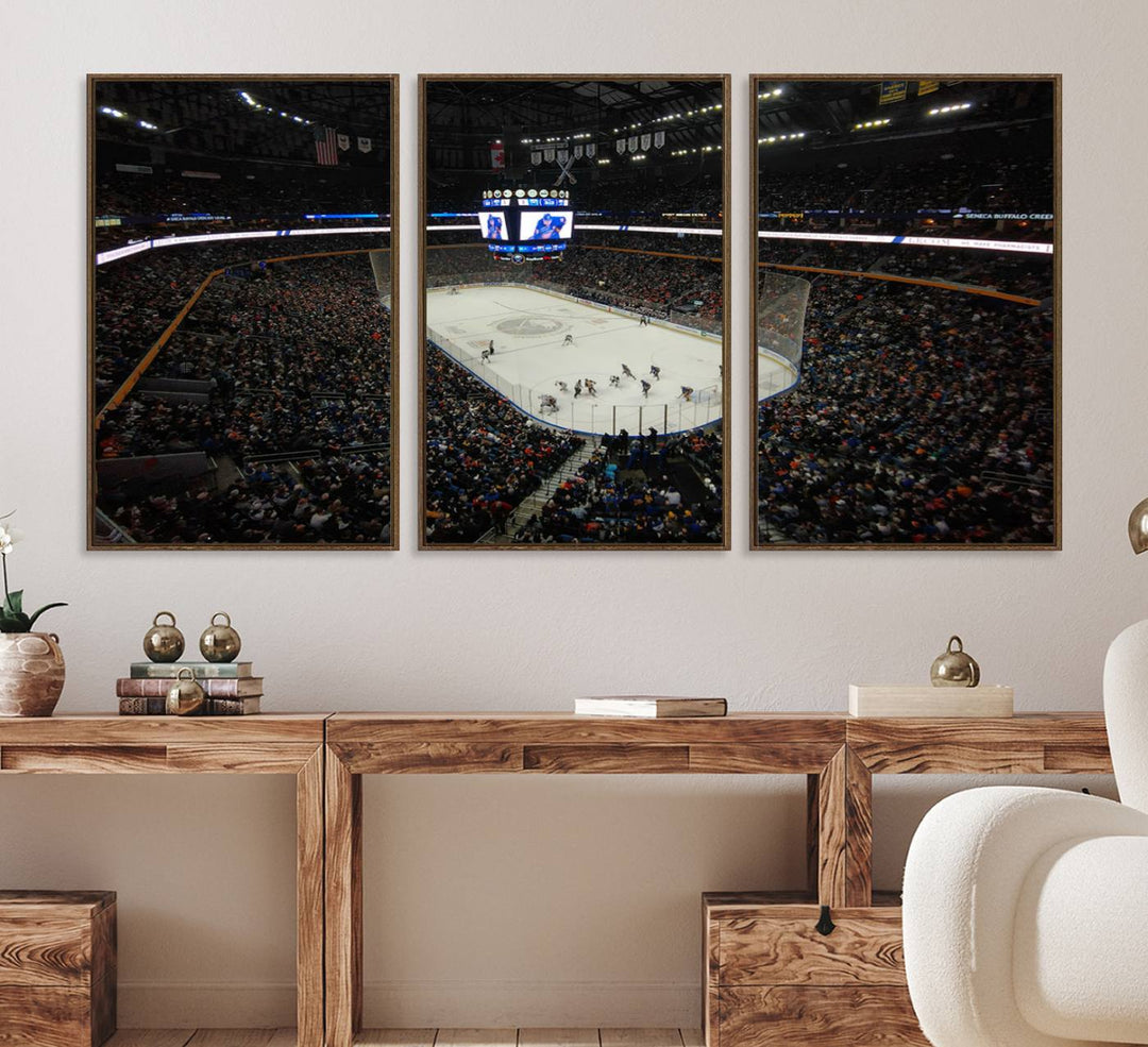 15132-MGV-CV-36X24-KeyBank Center New York Buffalo Sabres Hockey Stadium Canvas Print Wall Art