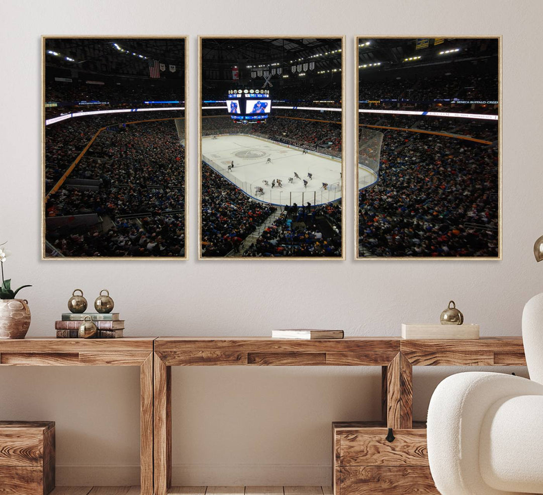 15132-MGV-CV-36X24-KeyBank Center New York Buffalo Sabres Hockey Stadium Canvas Print Wall Art