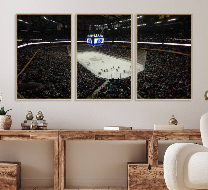 15132-MGV-CV-36X24-KeyBank Center New York Buffalo Sabres Hockey Stadium Canvas Print Wall Art
