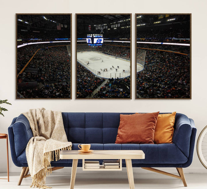 15132-MGV-CV-36X24-KeyBank Center New York Buffalo Sabres Hockey Stadium Canvas Print Wall Art