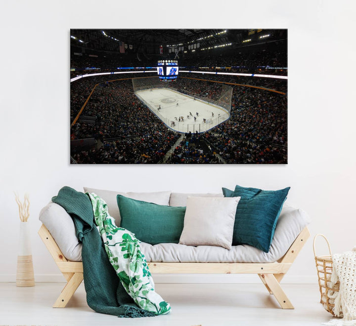 KeyBank Center New York Buffalo Sabres Hockey Stadium Canvas Print Wall Art