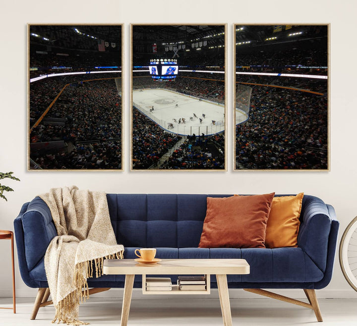 15132-MGV-CV-36X24-KeyBank Center New York Buffalo Sabres Hockey Stadium Canvas Print Wall Art