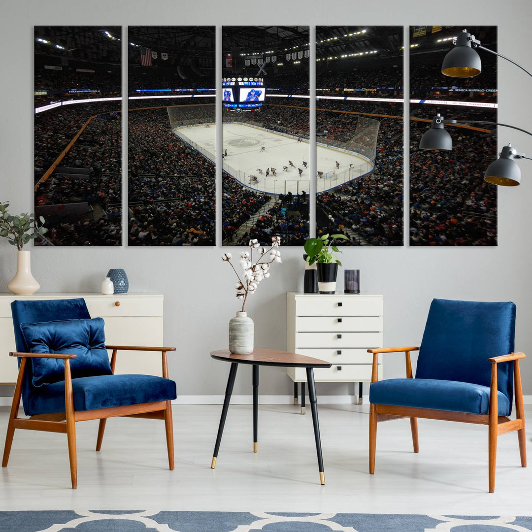 15132-MGV-CV-36X24-KeyBank Center New York Buffalo Sabres Hockey Stadium Canvas Print Wall Art