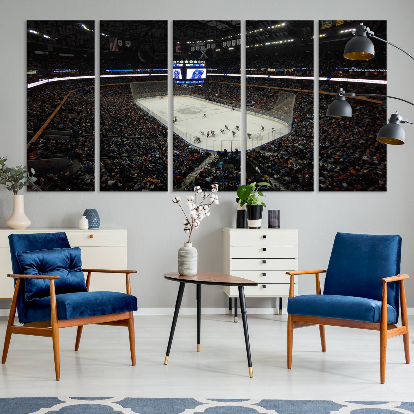 15132-MGV-CV-36X24-KeyBank Center New York Buffalo Sabres Hockey Stadium Canvas Print Wall Art