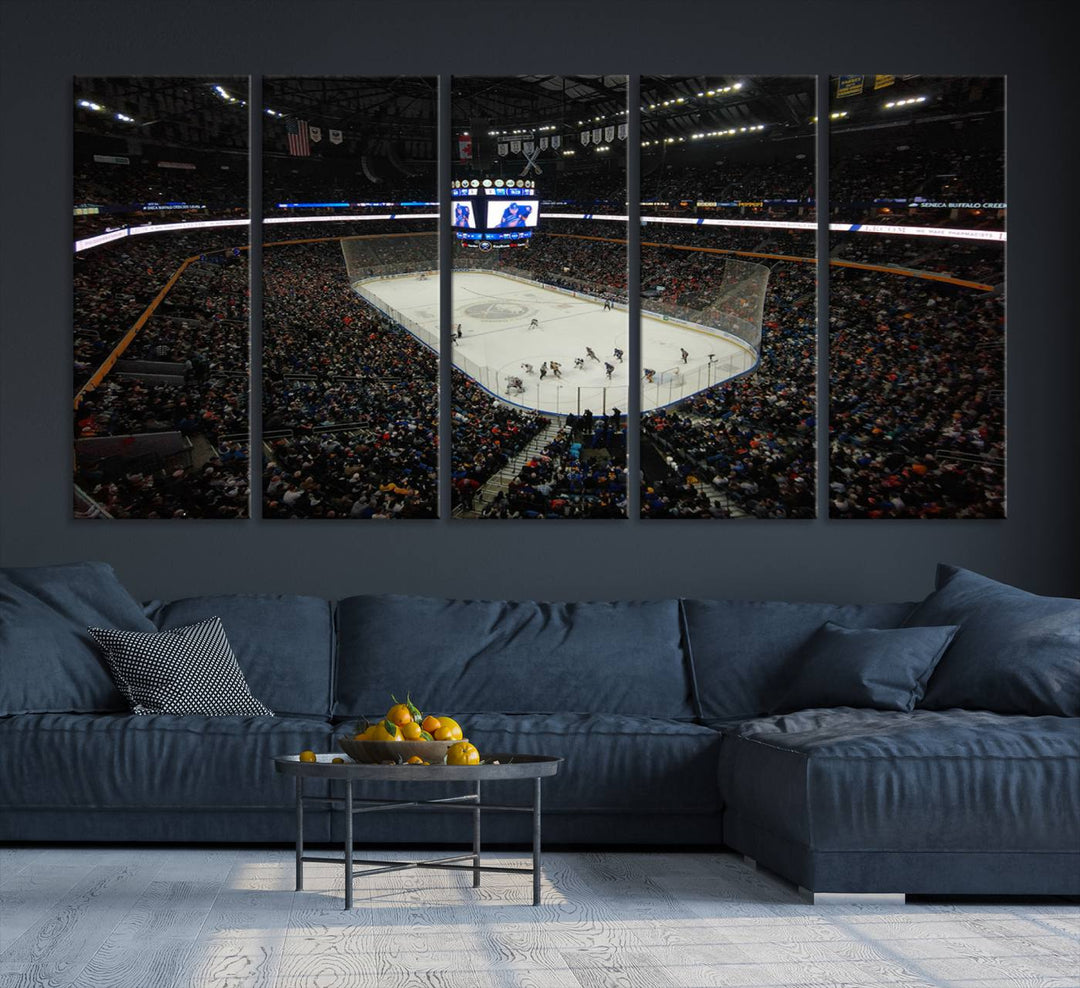 15132-MGV-CV-36X24-KeyBank Center New York Buffalo Sabres Hockey Stadium Canvas Print Wall Art