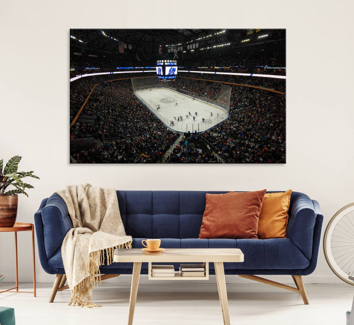 KeyBank Center New York Buffalo Sabres Hockey Stadium Canvas Print Wall Art