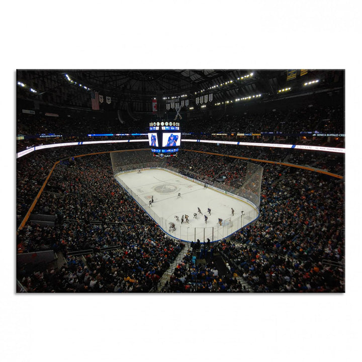 KeyBank Center New York Buffalo Sabres Hockey Stadium Canvas Print Wall Art
