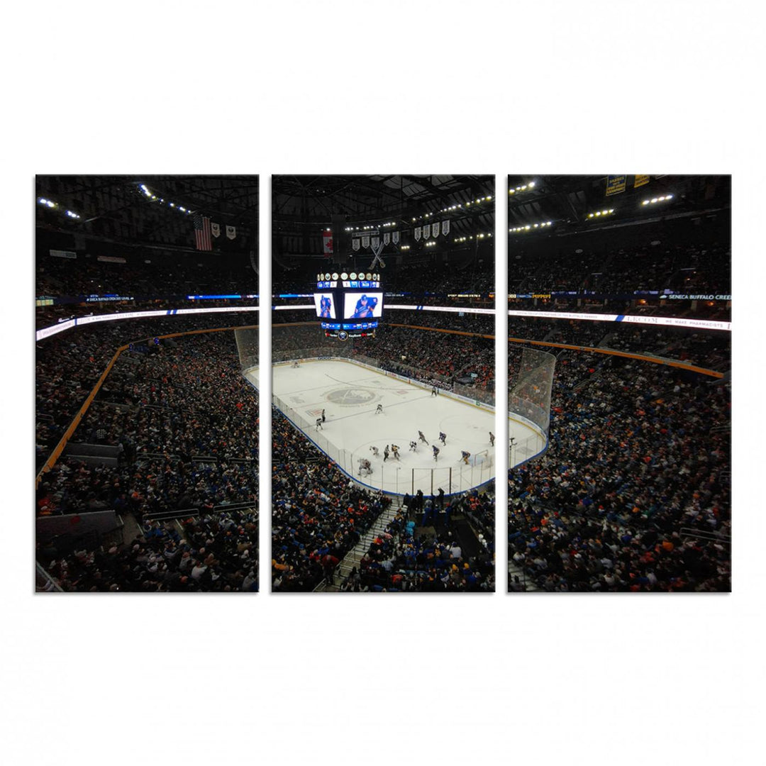 15132-MGV-CV-48X32-3P-KeyBank Center New York Buffalo Sabres Hockey Stadium Canvas Print Wall Art