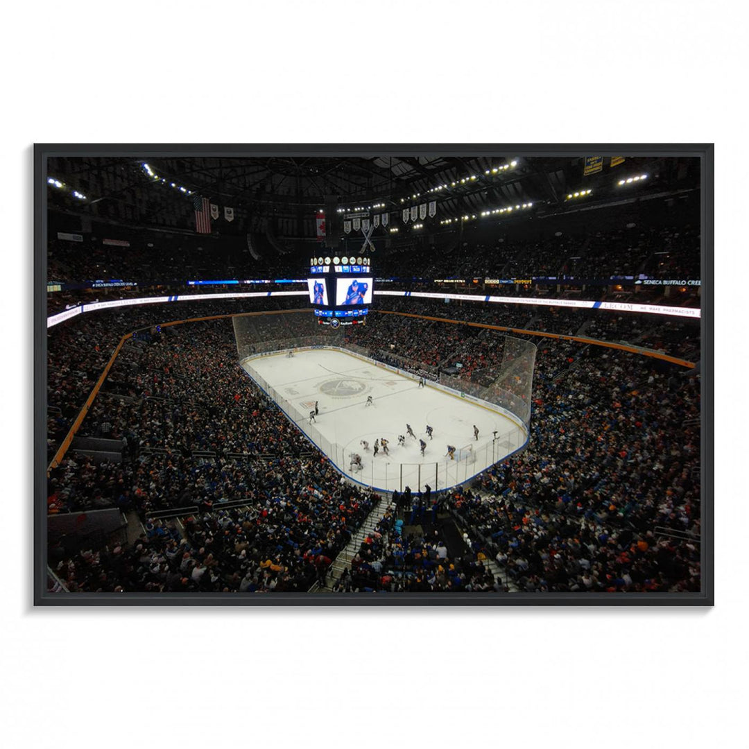 KeyBank Center New York Buffalo Sabres Hockey Stadium Canvas Print Wall Art