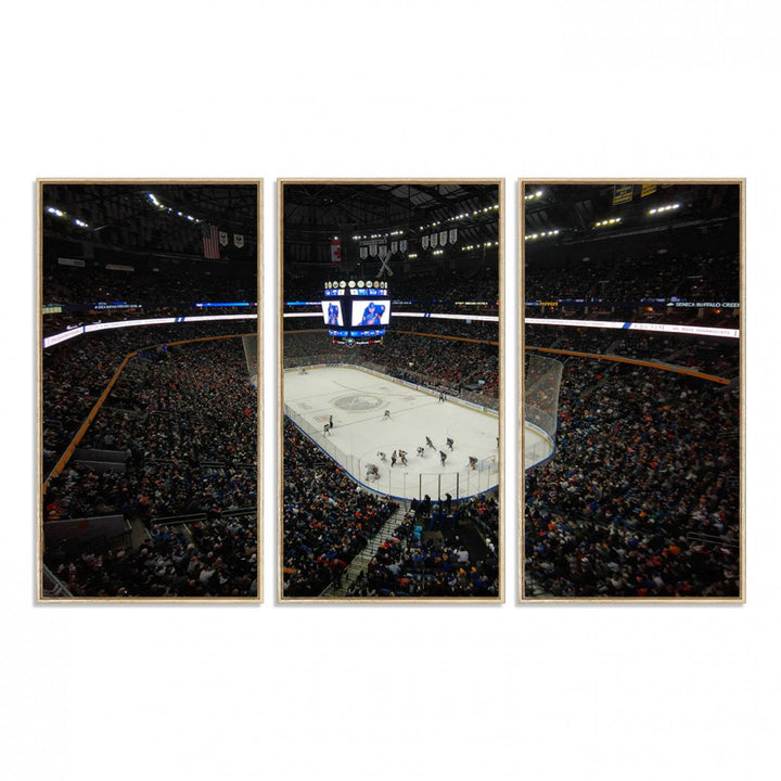 15132-MGV-FC-48X32-3P_Natural-KeyBank Center New York Buffalo Sabres Hockey Stadium Canvas Print Wall Art