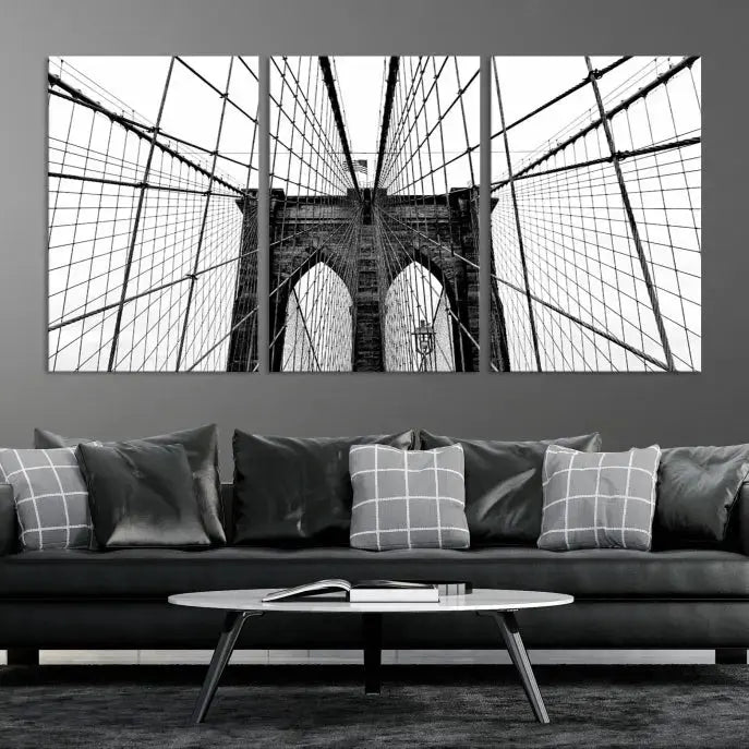 Large Brooklyn Bridge Wall Art Canvas Print