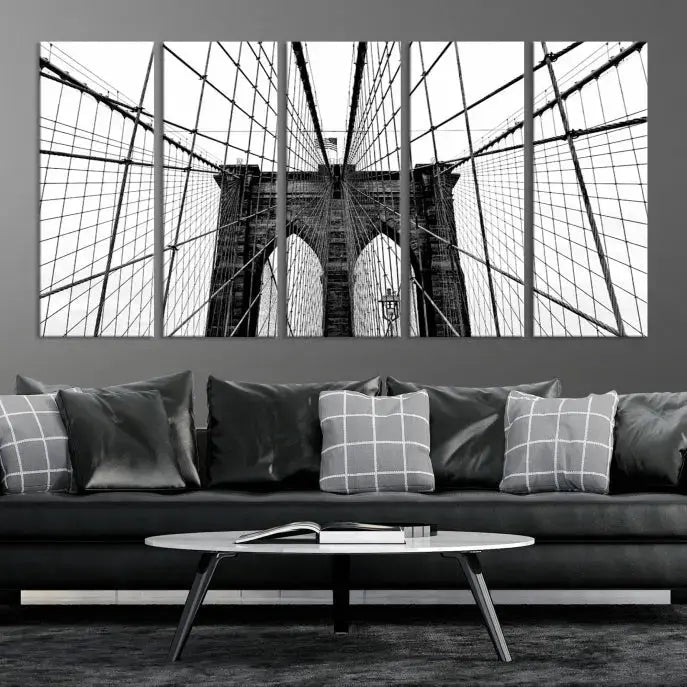 Large Brooklyn Bridge Wall Art Canvas Print