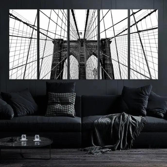 Edit-Images-Large Brooklyn Bridge Wall Art Canvas Print