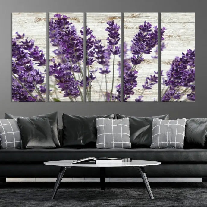 Enhance your living space with the Lavender Canvas Wall Art Flower Print, featuring a triptych of beautiful lavender flowers set against a textured background. This artwork is expertly crafted on museum-quality canvas and finished with a UV-protective coating to ensure lasting elegance. Enjoy complimentary shipping straight to your home.