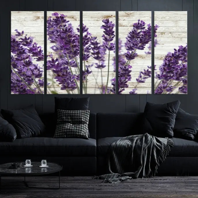 Enhance your living space with the Lavender Canvas Wall Art Flower Print, featuring a triptych of beautiful lavender flowers set against a textured background. This artwork is expertly crafted on museum-quality canvas and finished with a UV-protective coating to ensure lasting elegance. Enjoy complimentary shipping straight to your home.