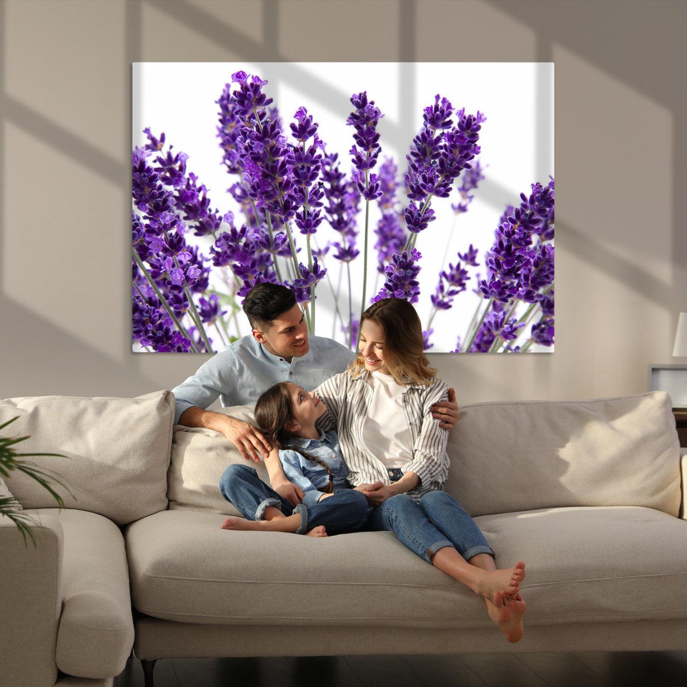 Lavender Flower Wall Art Canvas Print