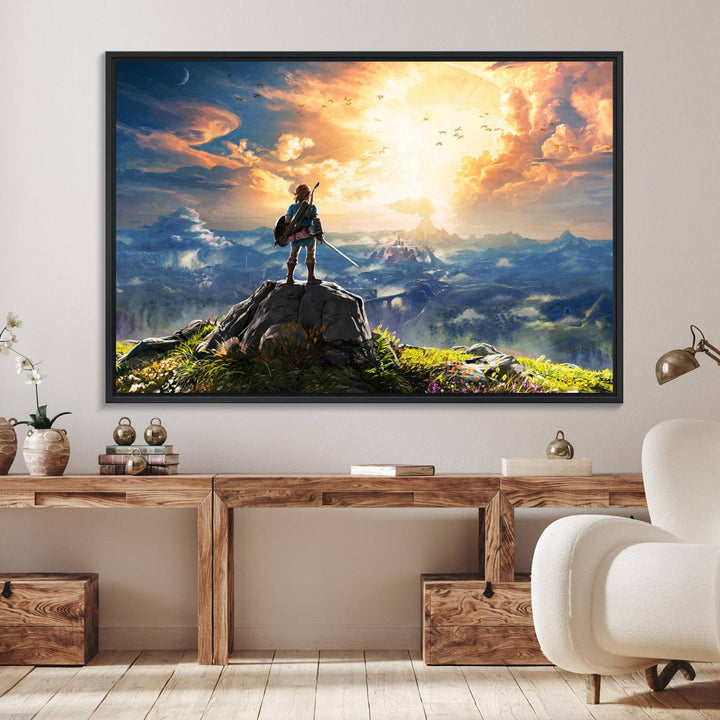 Legend of Zelda Breath of the Wild Game Wall Art Canvas, Legend of Zelda Canvas Print