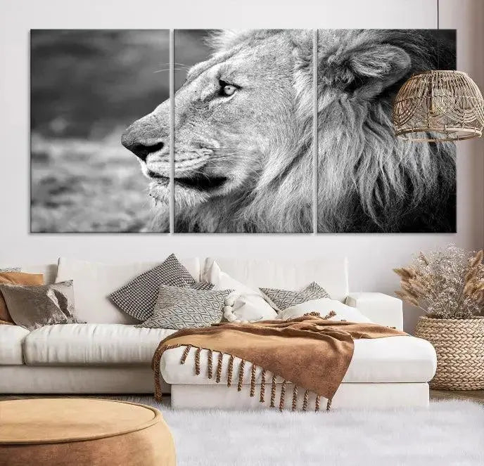 Lion Wall Art Canvas Print 